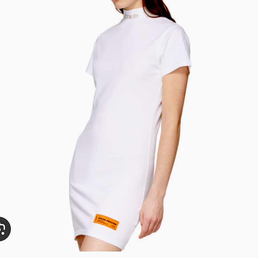 Heron Preston Mock Neck TShirt Dress